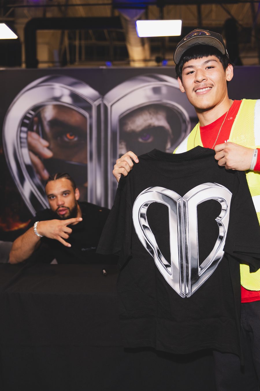 Fan with Villain Collection merch